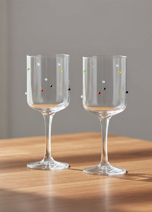 The Confetti Wine Glasses