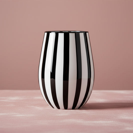 The Tuxedo Wine Glasses — Set of 4